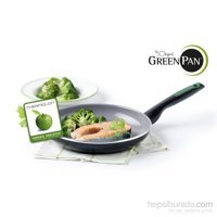 Greenpan Rio Plastik Saplı Seramik 20 cm Düz Tava Siyah