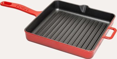 Sürel Kare Döküm 30x30 cm Kızartma Tava Kırmızı