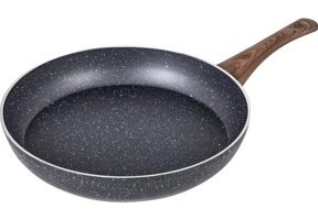 Cena Karizma Ahşap Saplı Alüminyum 32 cm Düz Tava Gri