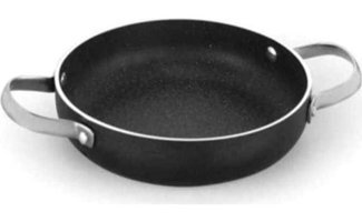 Korkmaz Galaksi A1339 Çelik Saplı Granit 22 cm Sahan Tava Siyah