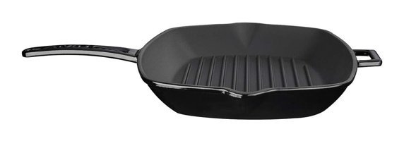 Lava Cookware Demir Saplı Demir Döküm 26x32 cm Grill Tava Siyah