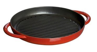 Staub 405103090 Döküm Saplı Döküm 26 cm Grill Tava Kırmızı