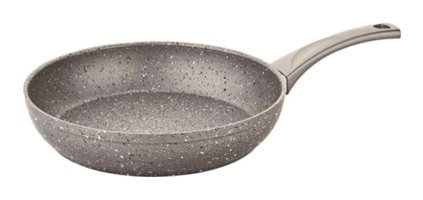 O.M.S GR305 Plastik Saplı Döküm 28 cm Kızartma Tava Gri