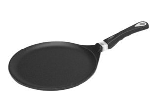 Amt 128E Plastik Saplı Döküm 28 cm Krep Tava Siyah