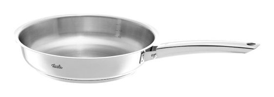 Fissler Steelux Pro Çelik Saplı Paslanmaz Çelik 28 cm Düz Tava Gri