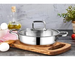 Falez Vento Çelik 14 cm Sahan Tava Gri