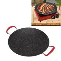 Rehomy Kore Plastik Saplı Demir Döküm 30 cm Grill Tava Siyah
