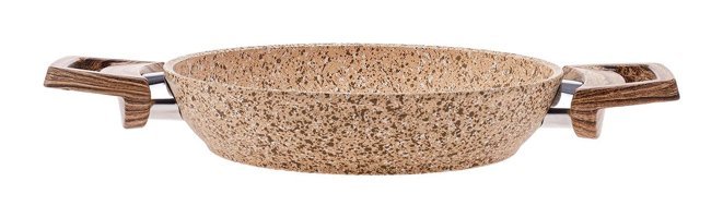 Karaca Wood Silver Ahşap Saplı Bio Granit 20 cm Sahan Tava Krem