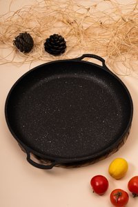 Çarşıdayız Döküm 36 cm Saç Tava Siyah