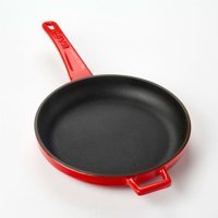 Lava Döküm Saplı Döküm 20 cm Kızartma Tava Kırmızı