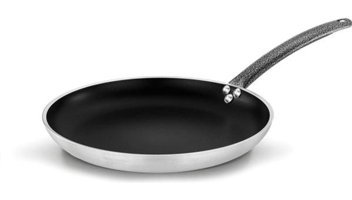 Ulutaş Elit Çelik Saplı Paslanmaz Çelik 26 cm Krep Tava Gri