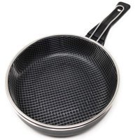 Mge World Plastik Saplı Alüminyum 24 cm Kızartma Tava Siyah