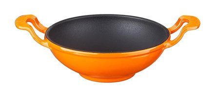 Lava Mini Döküm 16 cm Wok Tava Turuncu