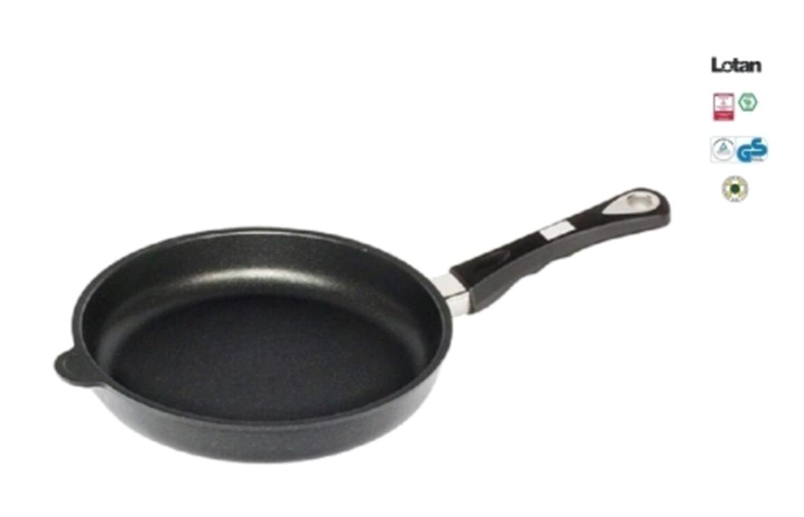Amt Plastik Saplı Alüminyum 26 cm Kızartma Tava Siyah