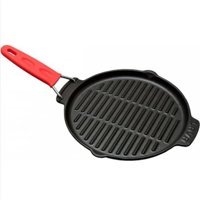Lava Silikon Saplı Döküm 21x21 cm Grill Tava Siyah