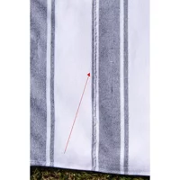 Baveno Outlet 50x90 cm Pamuklu Plaj Havlusu Beyaz Gri