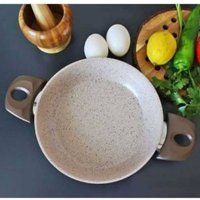 Nidage Plastik Saplı Alüminyum 20 cm Sahan Tava Bej