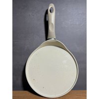 Bena Life Plastik Saplı Granit 24 cm Krep Tava Krem