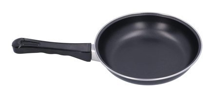 Entatial Mini Plastik Saplı Paslanmaz Çelik 25 cm Kızartma Tava Siyah