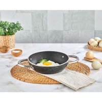 Kahramanlar Çelik Saplı Granit 24 cm Sahan Tava Gri