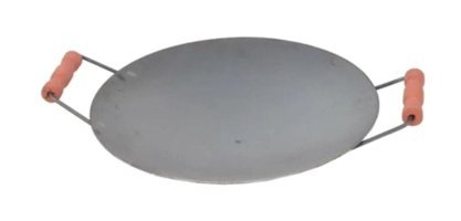 Dizayn Feminox Ahşap Saplı 40 cm Saç Tava Gri