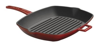 Lava Metal Saplı Döküm 26x32 cm Grill Tava Kırmızı