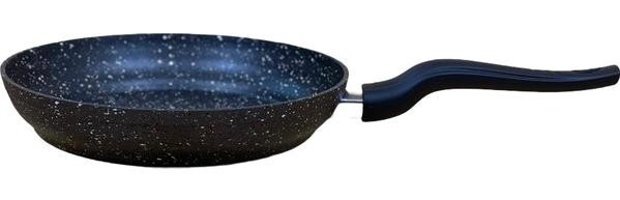 Essenso Plastik Saplı Granit 24 cm Düz Tava Siyah