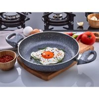 Polo Chef Fiesta Plastik Saplı Alüminyum 18 cm Sahan Tava Gri