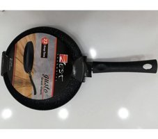 Zest Plastik Saplı Alüminyum 22 cm Krep Tava Siyah