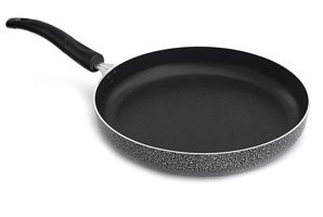 Leydi Plastik Saplı Alüminyum 32 cm Balık Tava Gri