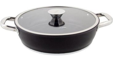 Aryıldız Trendy Prestige Metal Saplı Alüminyum 20 cm Sahan Tava Siyah