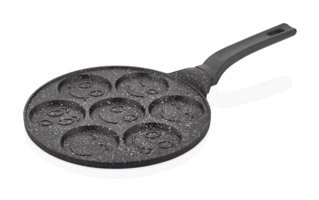Falez 7 Bölüm Döküm 26 cm Pankek Tava Gri