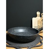 Bena Life Plastik Saplı Granit 20 cm Wok Tava Gri