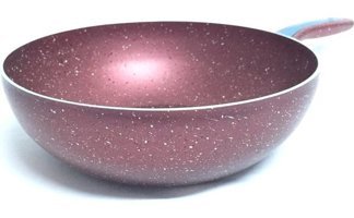 Kısmet Famipa Granit Saplı Granit 28 cm Wok Tava Pembe
