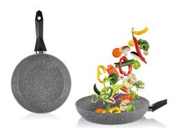 Schafer Cory Plastik Saplı Döküm 26 cm Düz Tava Gri