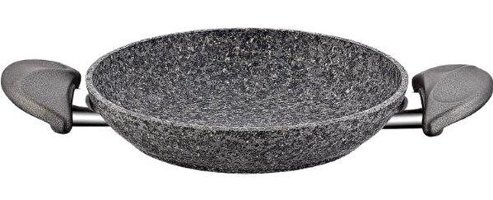 Papilla Nature Stone Plastik Saplı Alüminyum 20 cm Sahan Tava Gri