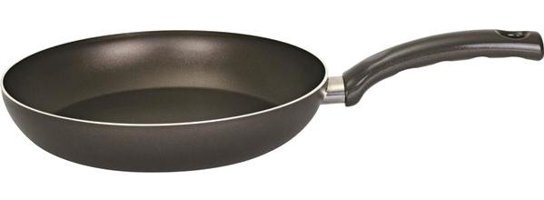 Mehtap Onyx Plastik Saplı Teflon 20 cm Düz Tava Siyah