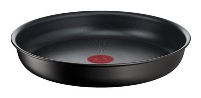 Tefal 6X Titanyum 24 cm Düz Tava Siyah