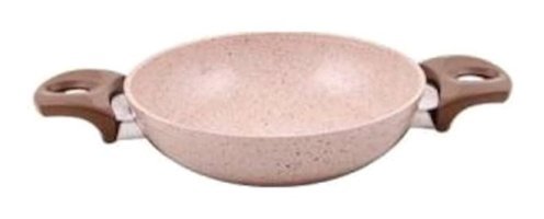 Gülsan Safran Plastik Saplı Granit 20 cm Sahan Tava Krem