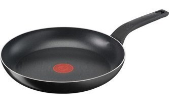 Tefal 1X Simplyclean Plastik Saplı Alüminyum 30 cm Düz Tava Siyah