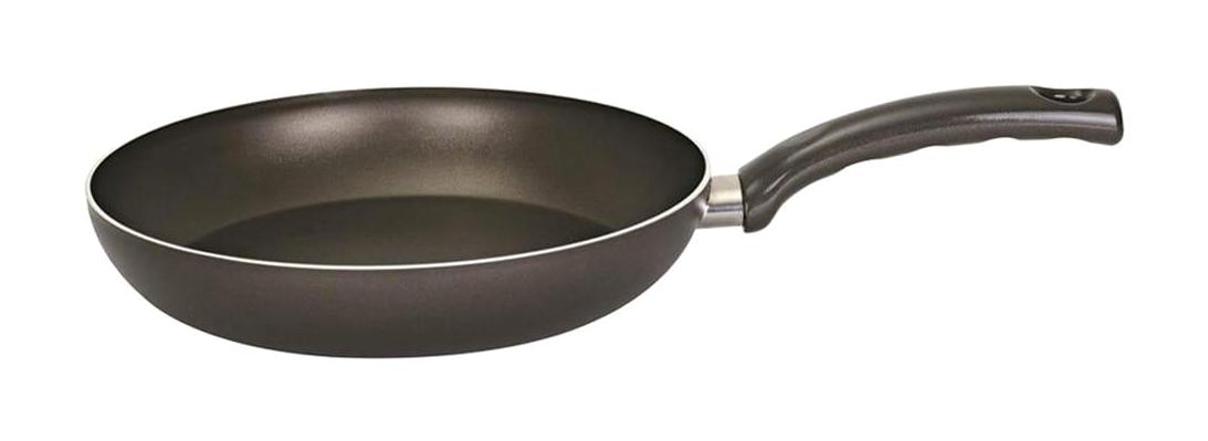 Mehtap Onyx Plastik Saplı Teflon 24 cm Düz Tava Siyah