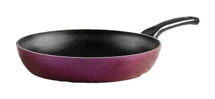 Papilla Plastik Saplı Alüminyum 24 cm Düz Tava Mor