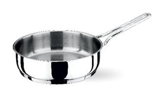 Akdeniz Elit Çelik Saplı Metal 24 cm Düz Tava Metalik
