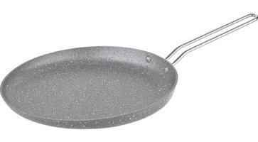 O.M.S 3234 Metal Saplı Granit 32 cm Krep Tava Gri