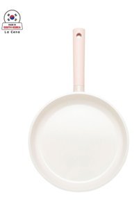 Lacena Plastik Saplı Seramik 24 cm Düz Tava Pembe