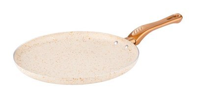 Redcheef Plastik Saplı Granit 26 cm Krep Tava Krem