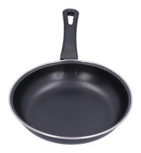 Tissting Mini Plastik Saplı Paslanmaz Çelik 25 cm Kızartma Tava Siyah
