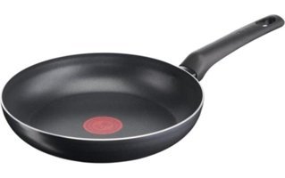 Tefal 1X SimpleCook B55607 Plastik Saplı Titanyum 30 cm Düz Tava Siyah