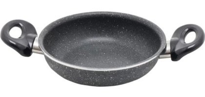 Essenso Aknur Plastik Saplı Granit 18 cm Sahan Tava Gri