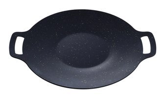 Generic Döküm Saplı Çelik 34 cm Kızartma Tava Siyah